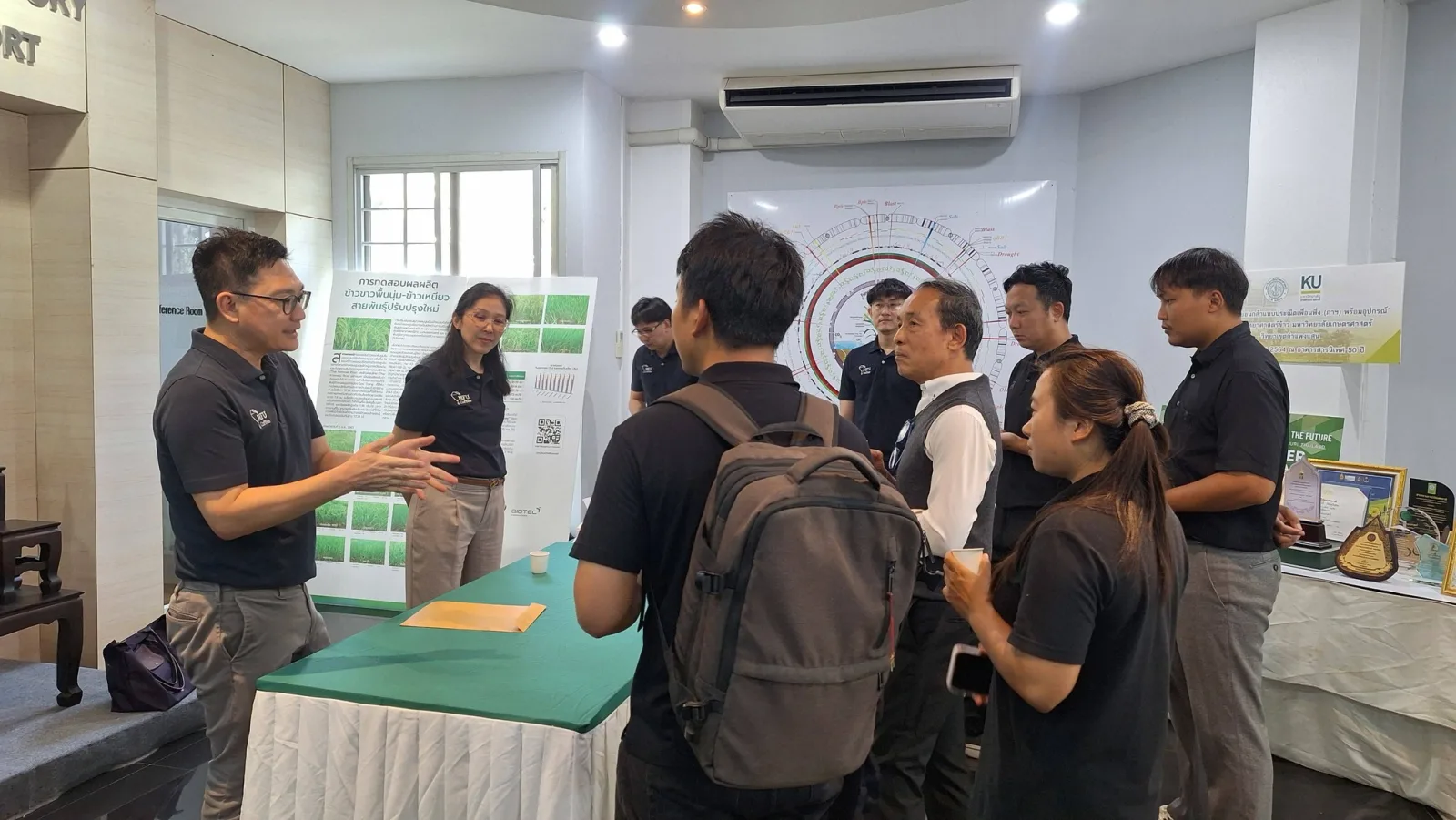 On 6 May 2026, Prof. Dr. Apichart Vanavichit, Senior Advisor to the Rice Science Center, welcomed a group participating in a visit and research ne…