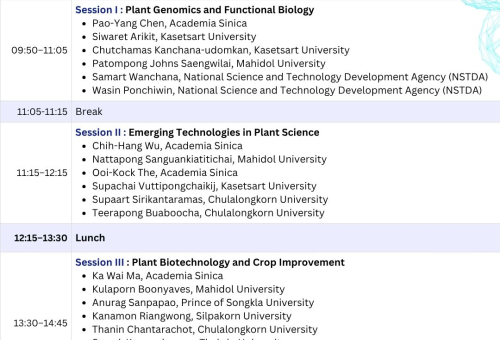 Taiwan-Thailand Plant Science Partnership Symposium 2026