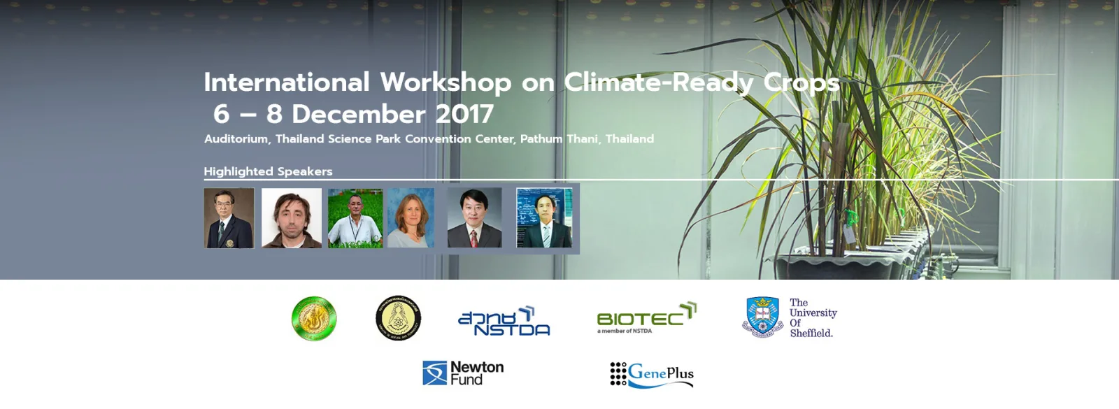International Workshop on Climate-Ready Crops 6 – 8 December 2017