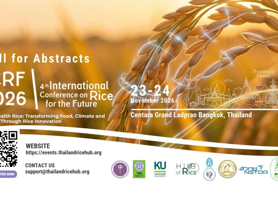 4th International Conference on Rice for the Future (ICRF2026) 23-24 November 2026 in Bangkok, Thailand 2