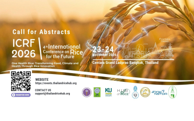 4th International Conference on Rice for the Future (ICRF2026) 23-24 November 2026 in Bangkok, Thailand 2