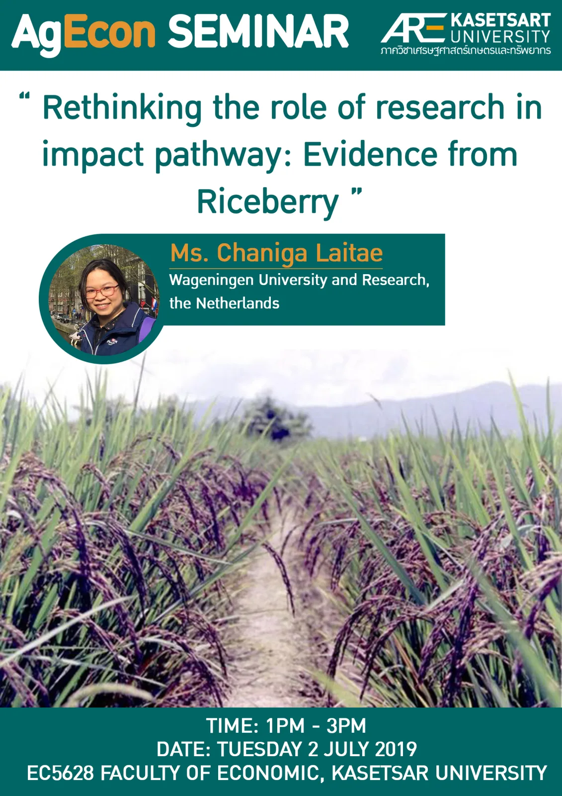 Rethinking the role of research in impact pathway: Evidence from Riceberry program