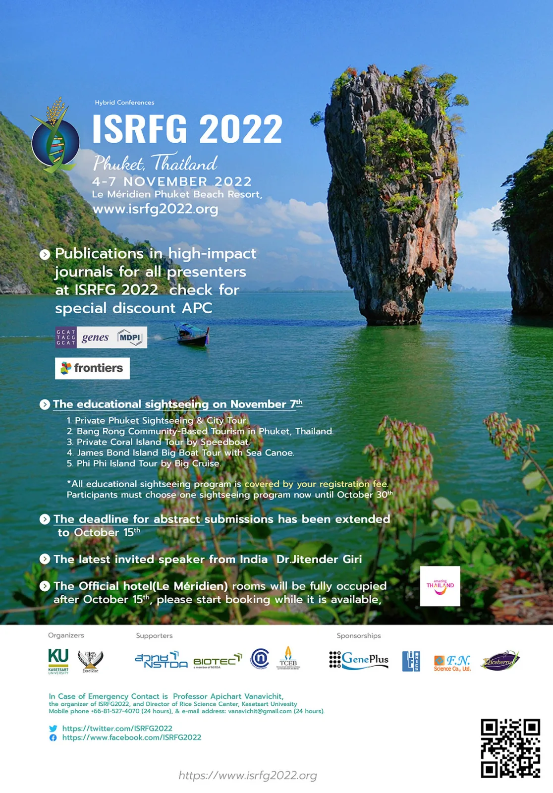 Invitation to Present at ISRFG 2022, the 19th National and International Academic Conference, Held in Phuket, Thailand