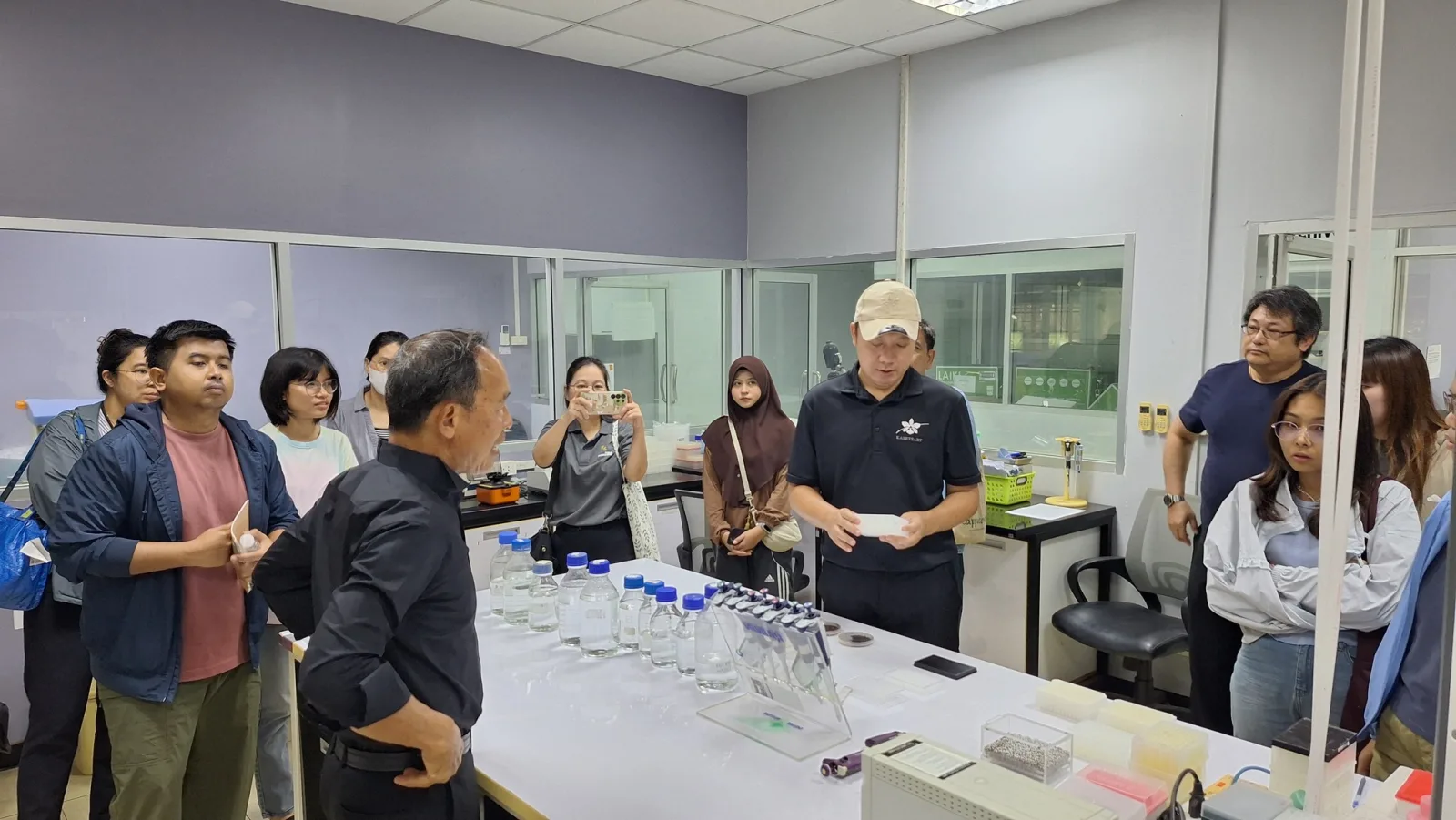 ต้อนรับคณะจากวิทยาลัยบูรณาการศาสตร์ มหาวิทยาลัยเกษตรศาสตร์  เข้าเยี่ยมชมความรู้ด้านเทคโนโลยีเมล็ดพันธุ์